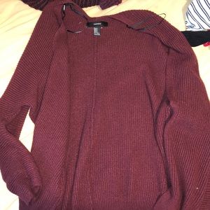 F21 chunky oversized cardigan